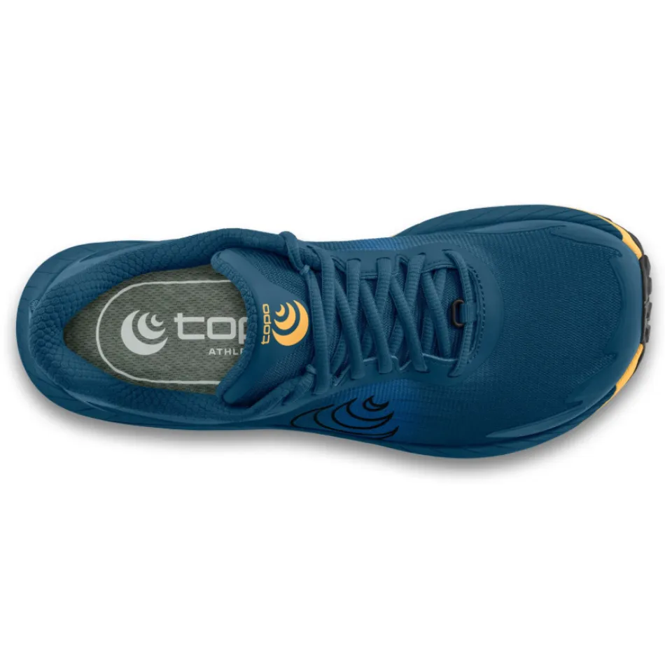 Fashionable appearance running at night Topo Men's MTN Racer 4 Running Shoes in Navy/Orange AW25