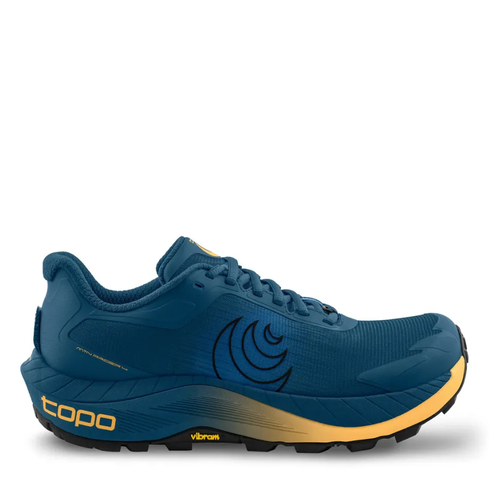 Topo Men's MTN Racer 4 Running Shoes in Navy/Orange AW25 portable Adaptive - fit