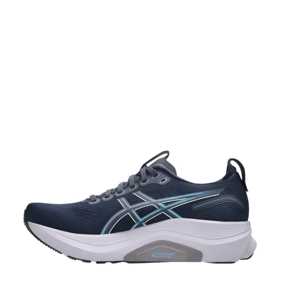 Comfort Fit lightweight foam shoe material ASICS Women's GEL-KAYANO 32 Running Shoes in Midnight/Stillwater AW25