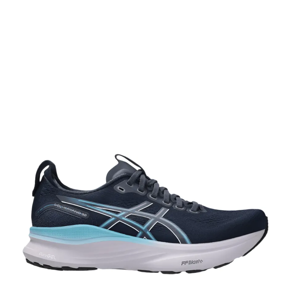 early morning running ASICS Women's GEL-KAYANO 32 Running Shoes in Midnight/Stillwater AW25