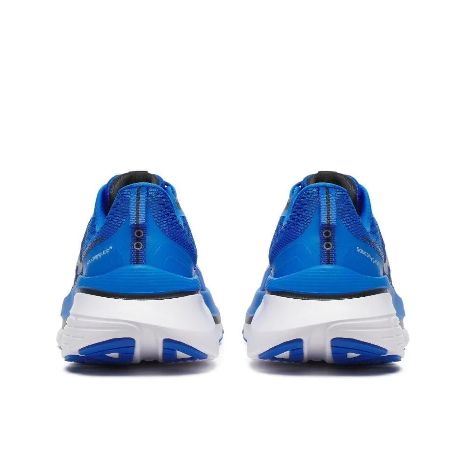 running in different terrains Saucony Men's Guide 18 Running Shoes in Skydiver/Black SS25