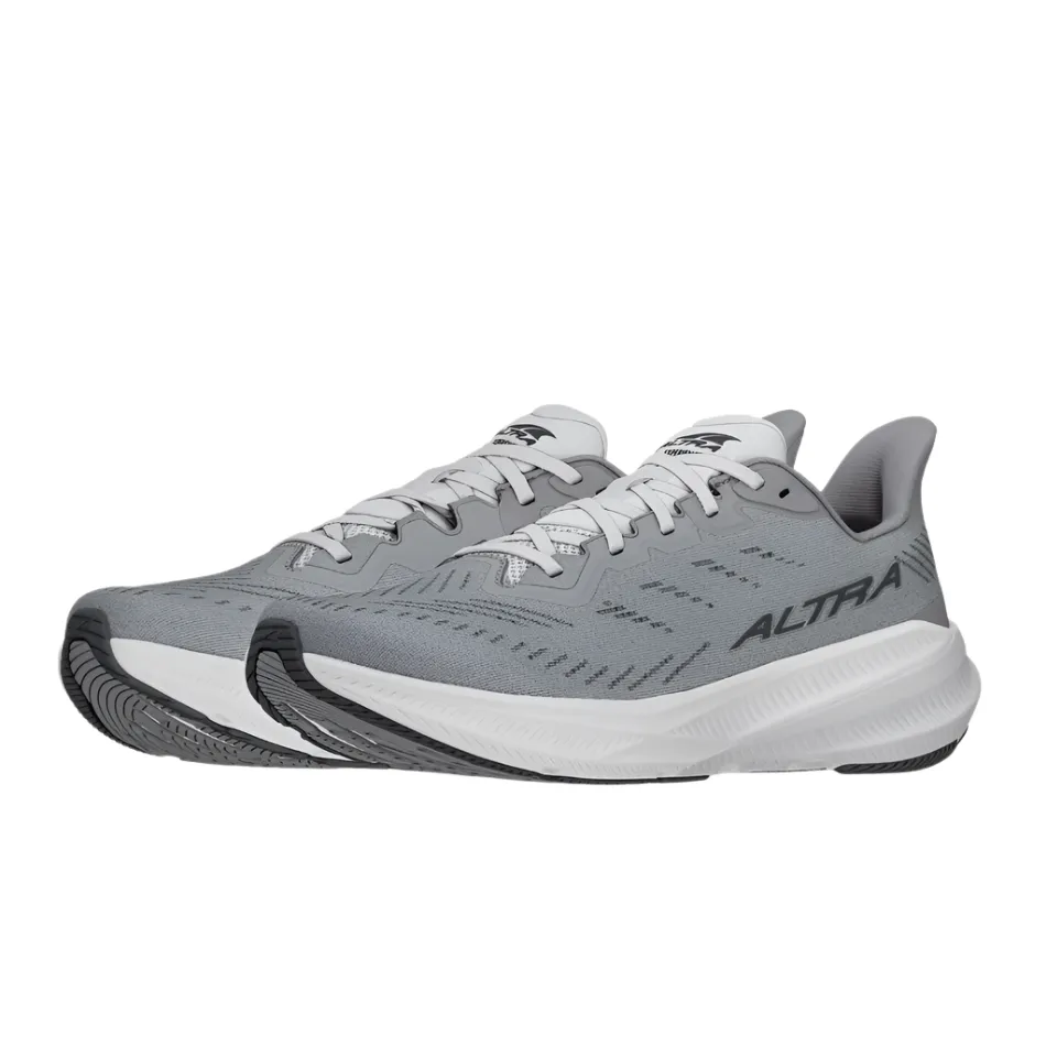 Altra Men's Experience Flow 2 Running Shoes in Gray AW25 running in a fun run