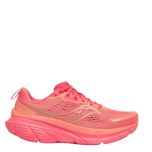 running in poorly - maintained tracks shoes water - resistant shoes Saucony Women's Guide 18 Running Shoes in Salmon/Coral AW25