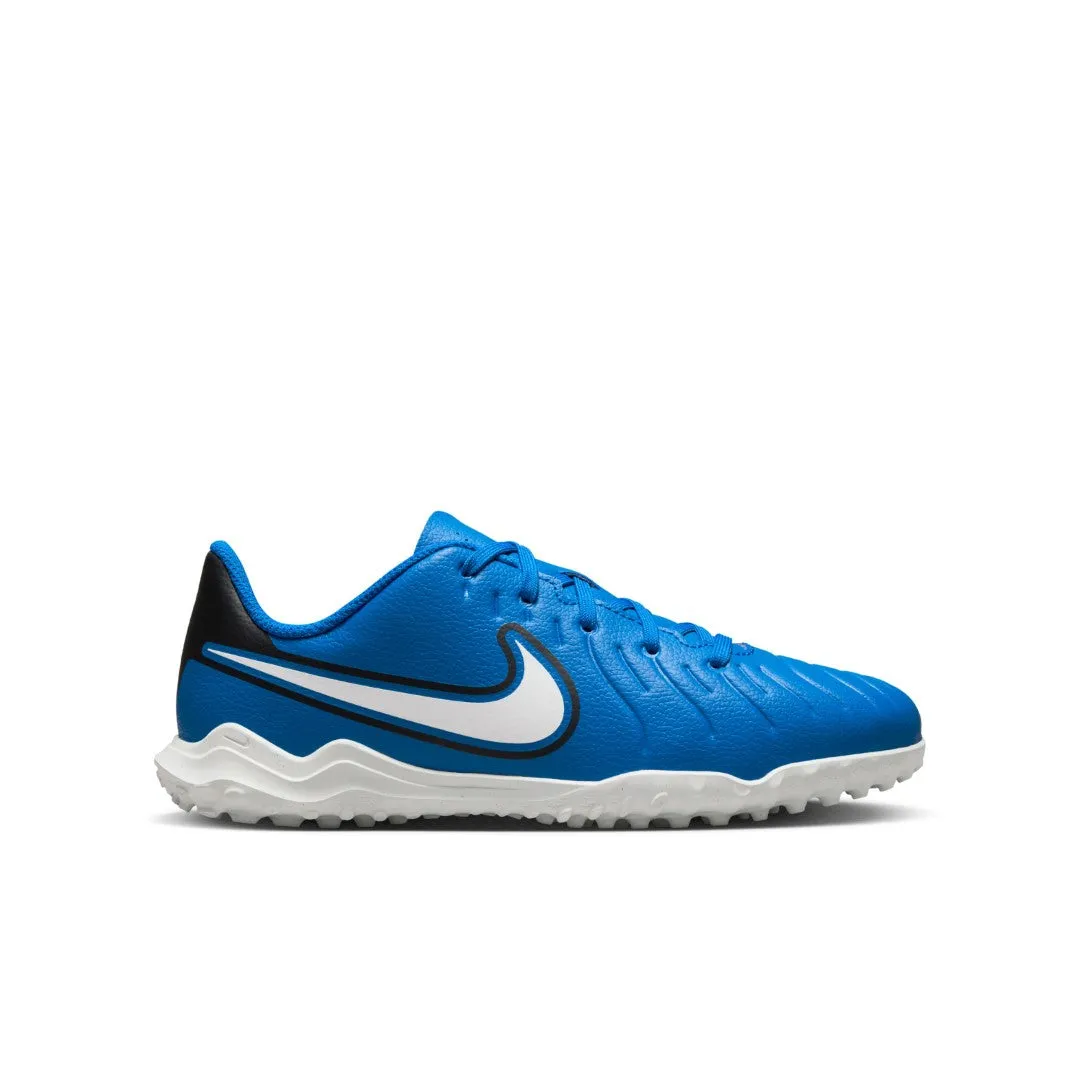 Jr. Tiempo Legend 10 Club (Turf) Soccer Shoes Rubber Outsole Trendy Design