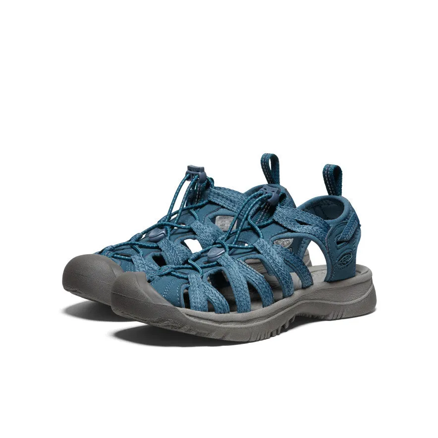 Women's Whisper  |  Smoke Blue Outsole ridges enhance surface contact and grip