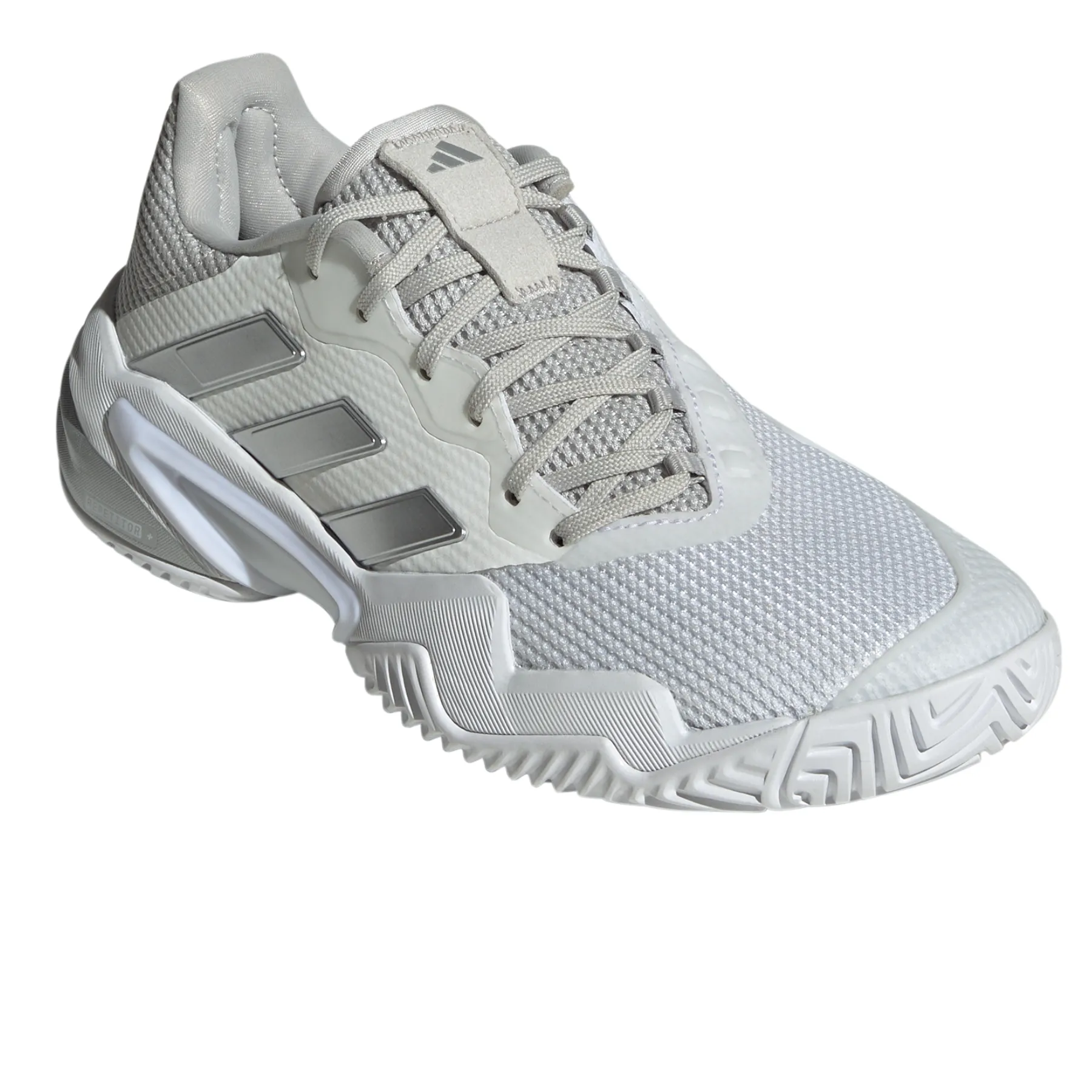 Foam Midsole Motion Wear Adidas Barricade 13 Womens Tennis Shoes - Footwear White/Core Black/Grey One
