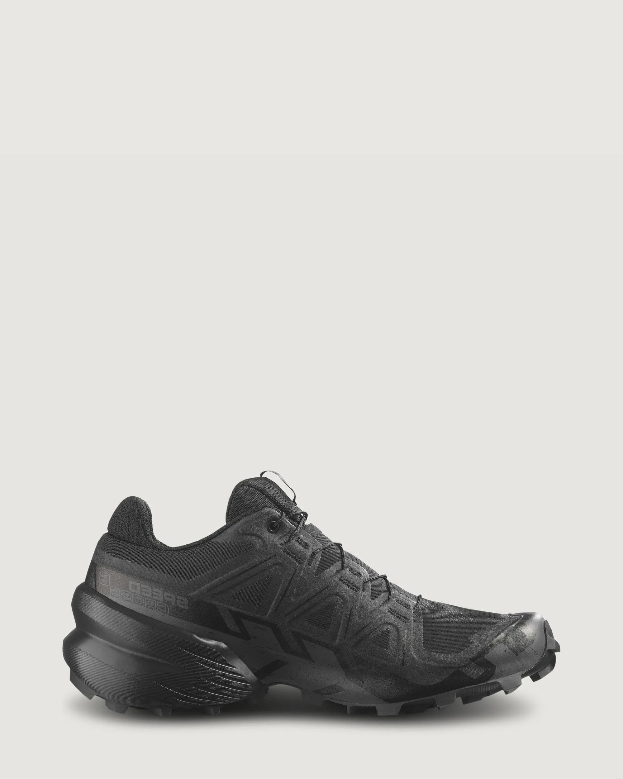 Indoor Sprint Foot Arch Women's Salomon Speedcross 6 Trail Running Shoes - Black/Black/Phantom