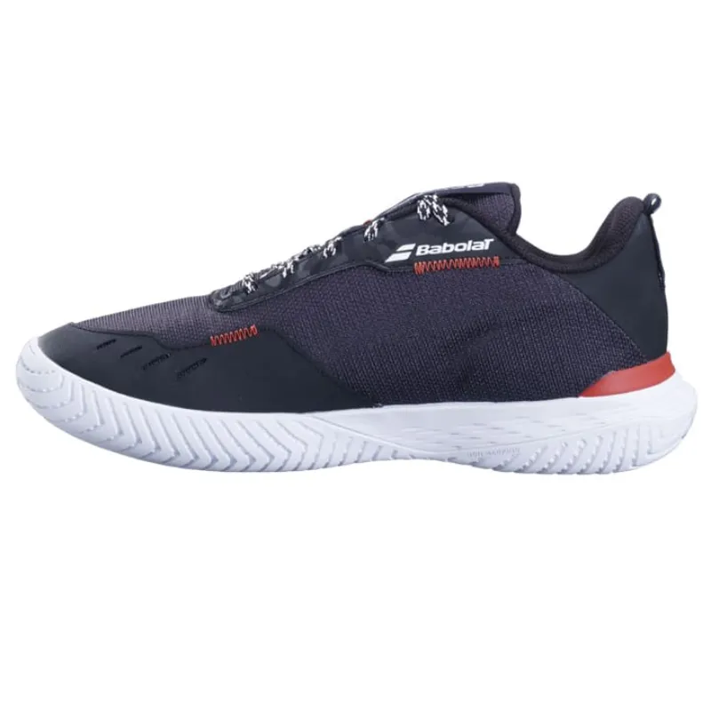 Babolat SPX Evo All Court Men Tennis Shoes -  Black/Fiesta Red Sports Trainers Low Top