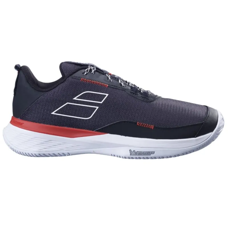 Babolat SPX Evo All Court Men Tennis Shoes -  Black/Fiesta Red Easy To Clean