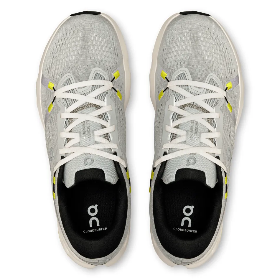 long - distance use On Men's Cloudsurfer 2 Running Shoes in Glacier/Ivory SS25