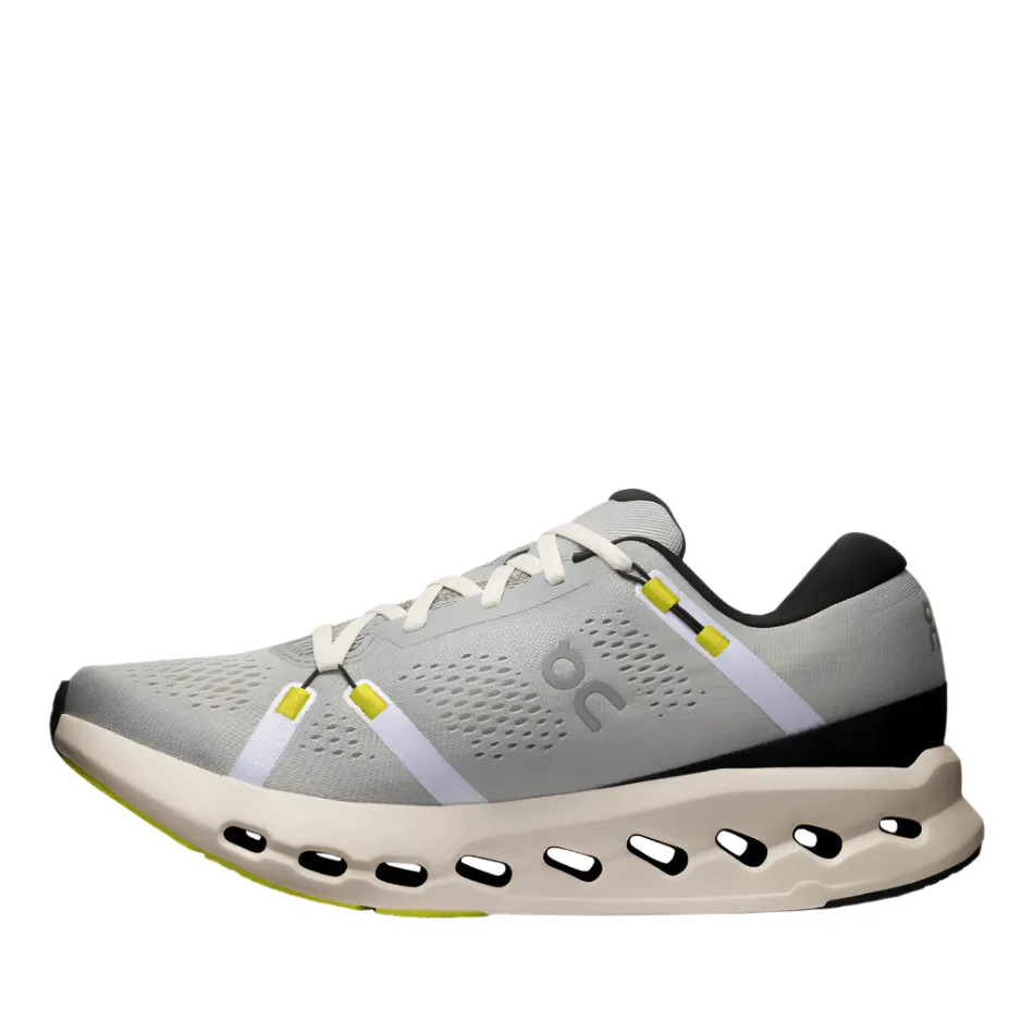 curved track running wear On Men's Cloudsurfer 2 Running Shoes in Glacier/Ivory SS25