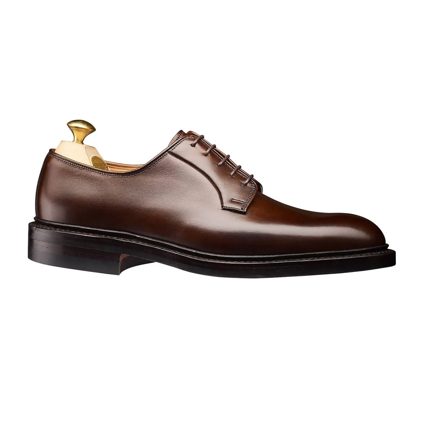 Polished Finish Effortless Look Lanark 3 Dark Brown Burnished Calf