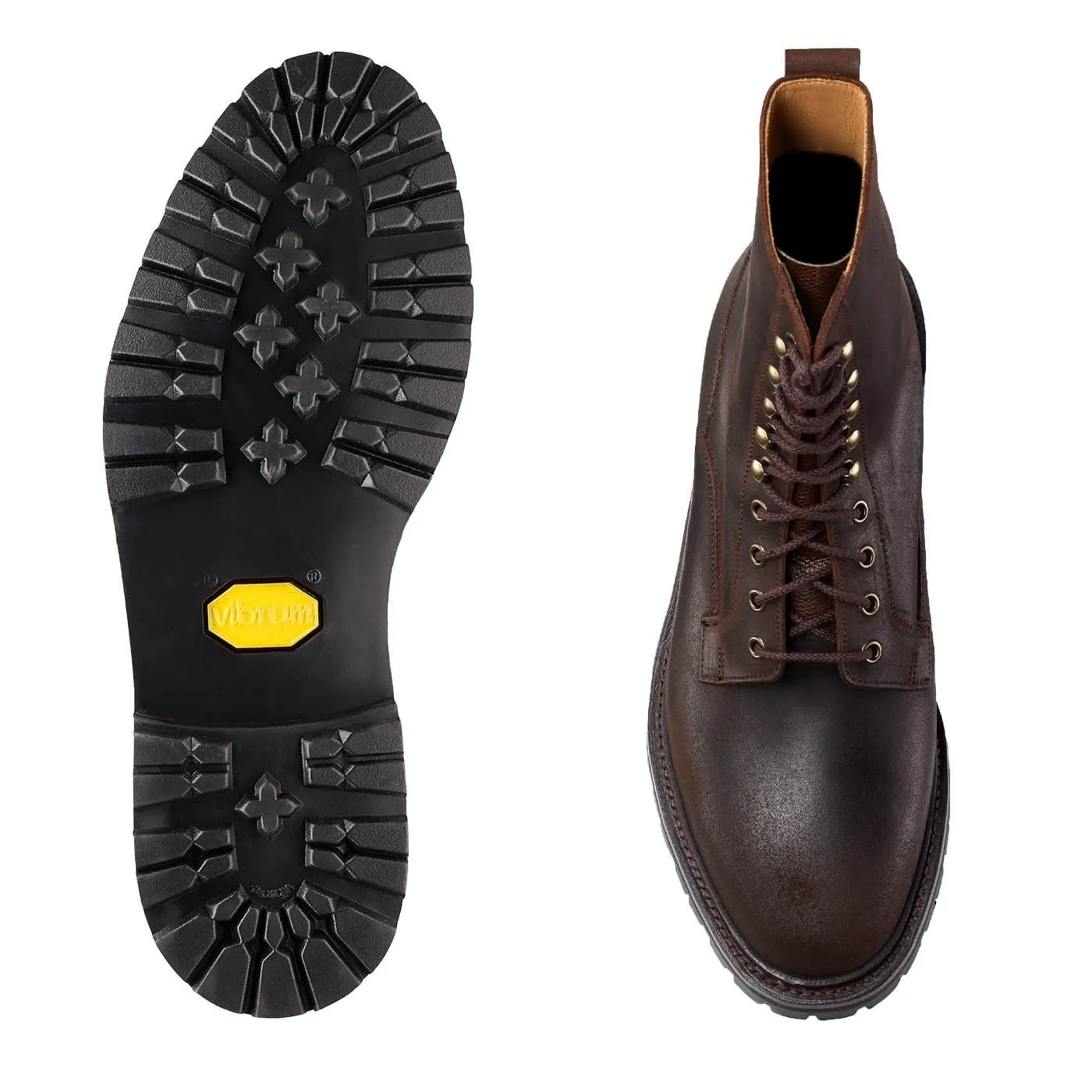 Comfort Driven Leather Style Grizedale Dark Brown Rough-Out Suede