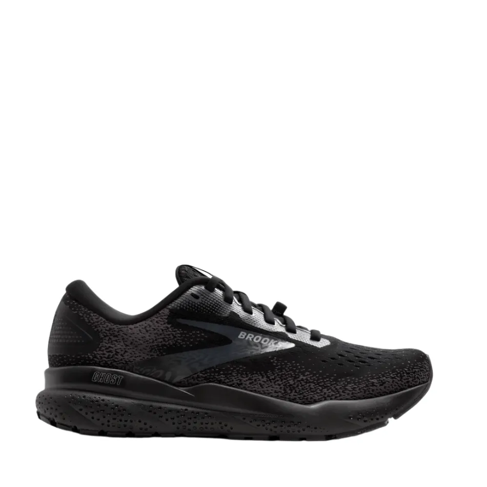 Brooks Men's Ghost 16 GTX Running Shoes in Black/Black/Ebony SS25 smooth - lining shoes
