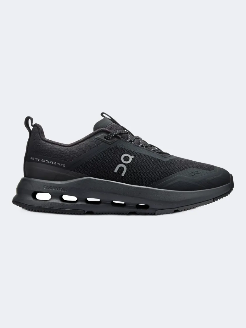 On Cloudnova Gs Lifestyle Shoes Black/Eclipse Comfort support Mid Top