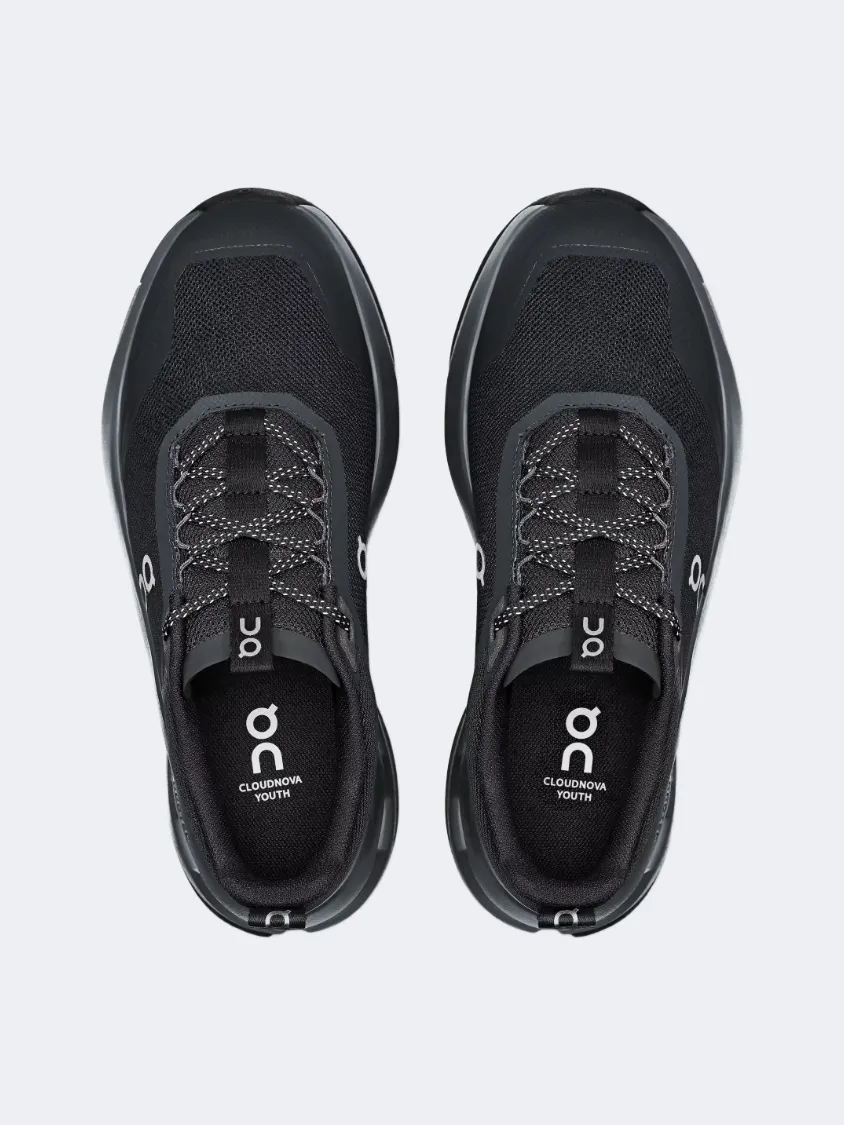 On Cloudnova Gs Lifestyle Shoes Black/Eclipse Style Base