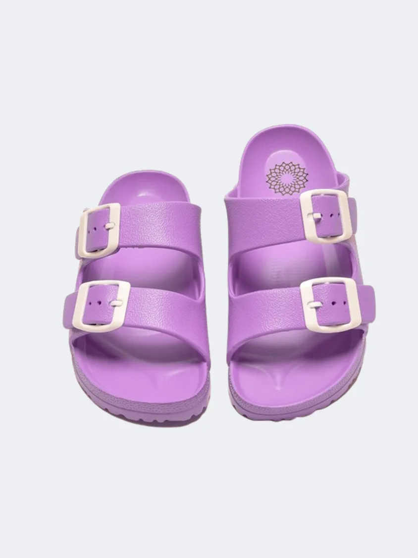 Ateneo Ps-Girls Beach Slippers Purple Lace Up Style Forest Mood