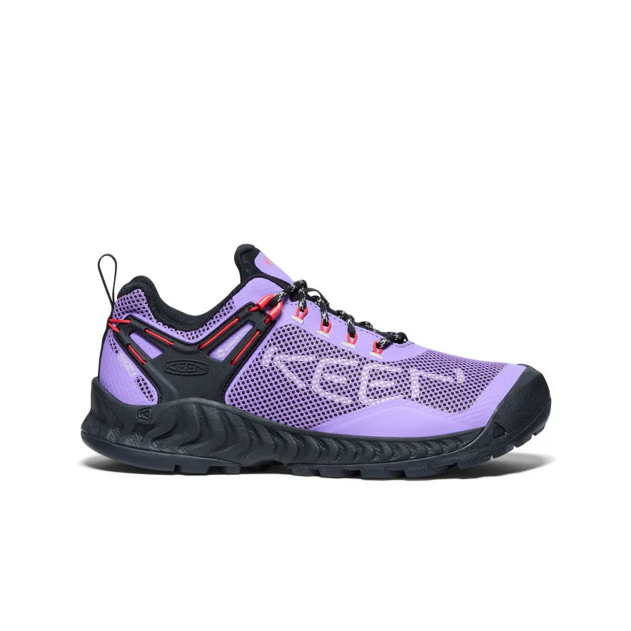 Women's NXIS EVO Waterproof Shoe  |  Paisley Purple/Poppy Red Urban Active