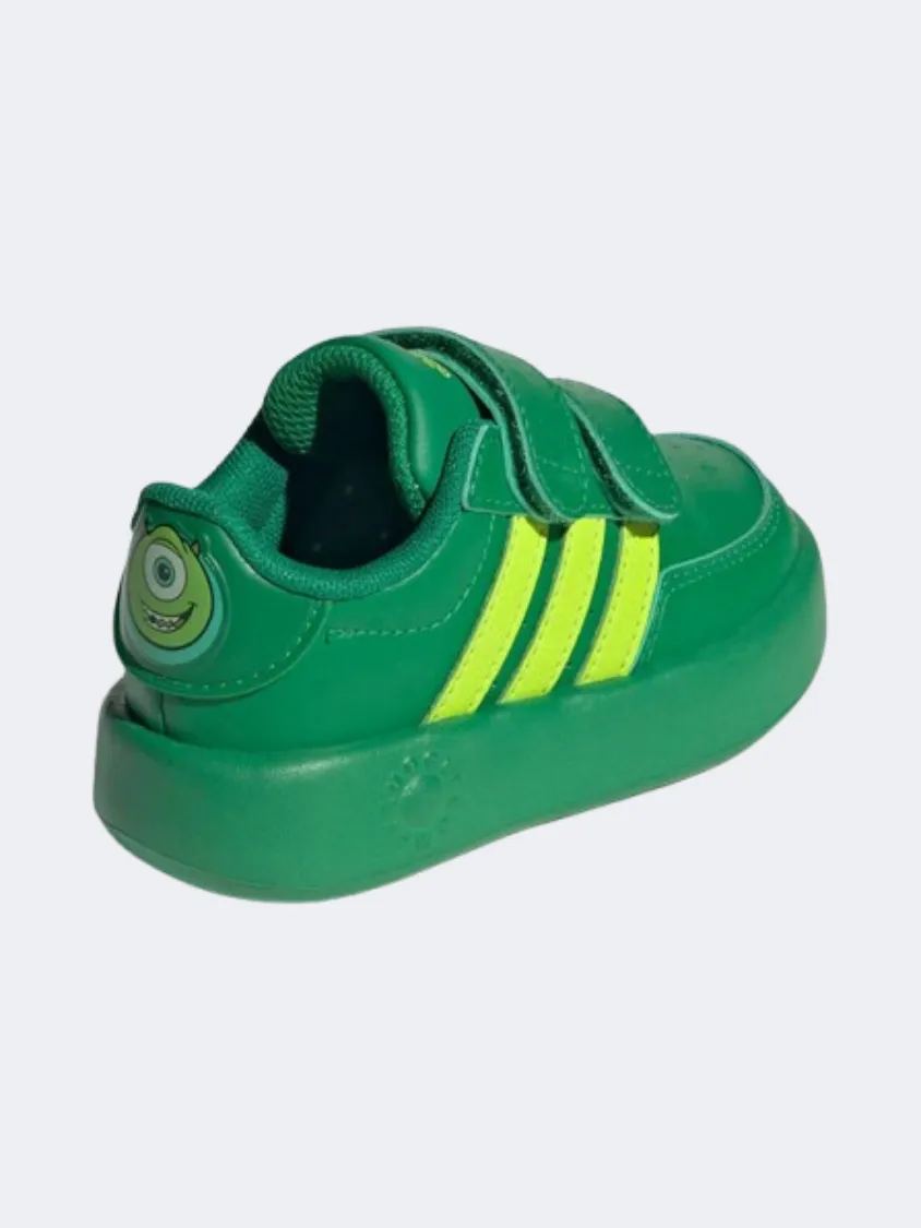 Adidas Breaknet Monsters Infant Boys Sportswear Shoes Green/Solar/Black Spanish Bold Quick Flex