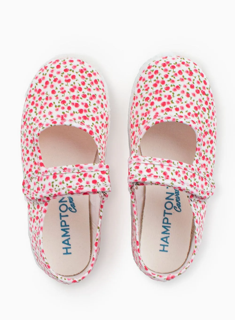 Timeless Edge Hampton Canvas Martha Shoes in Red Cherry
