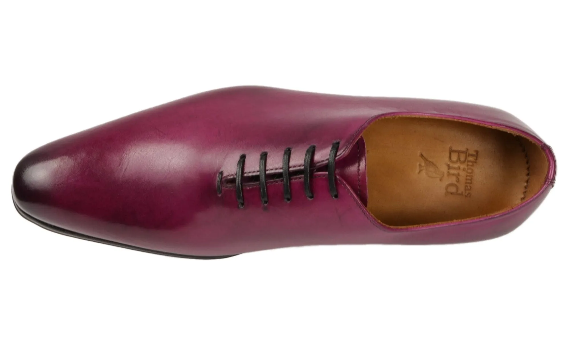 Sleek Finish Chic Slip Benson Wholecut Oxford Plum