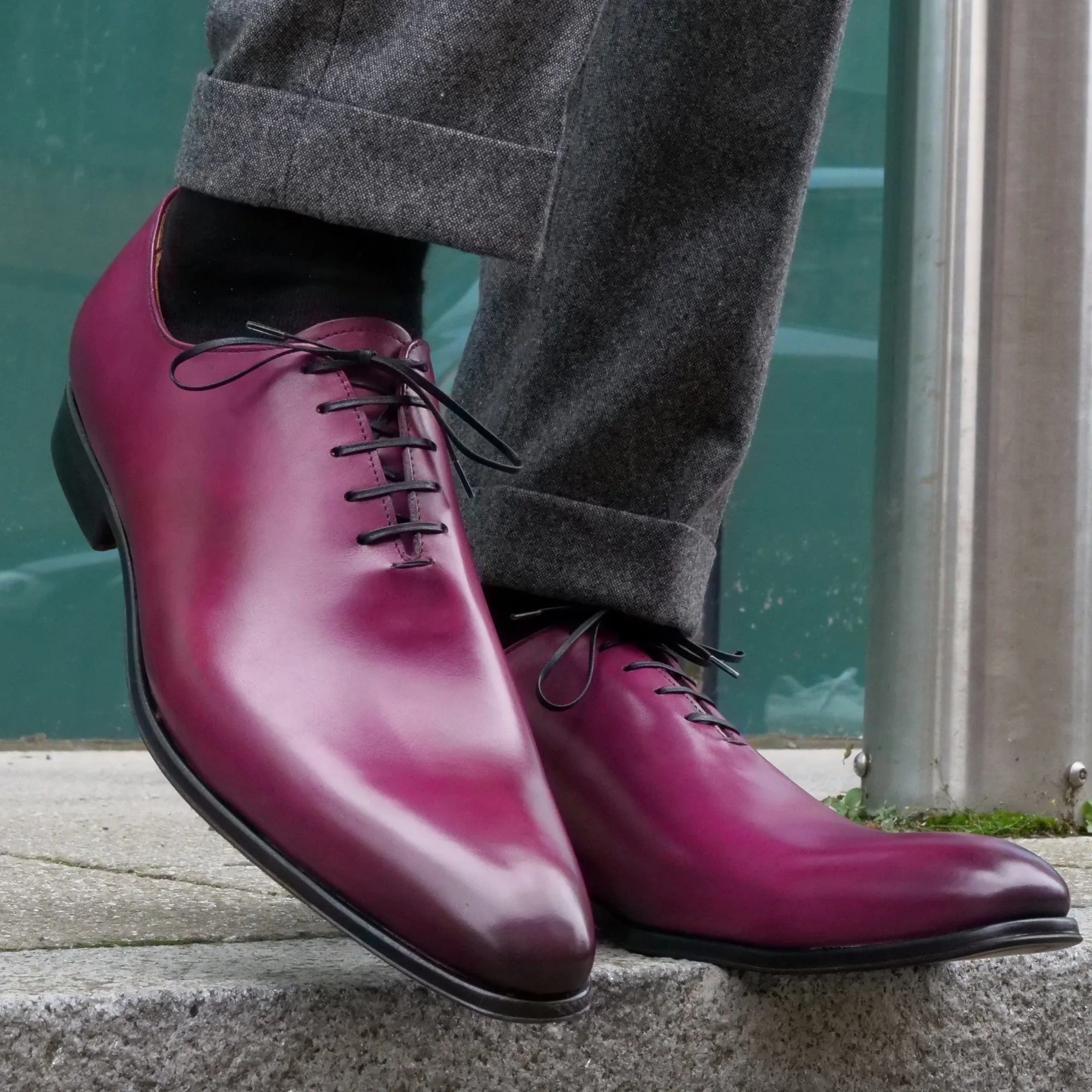 All-Day Durability Smart Walk Benson Wholecut Oxford Plum