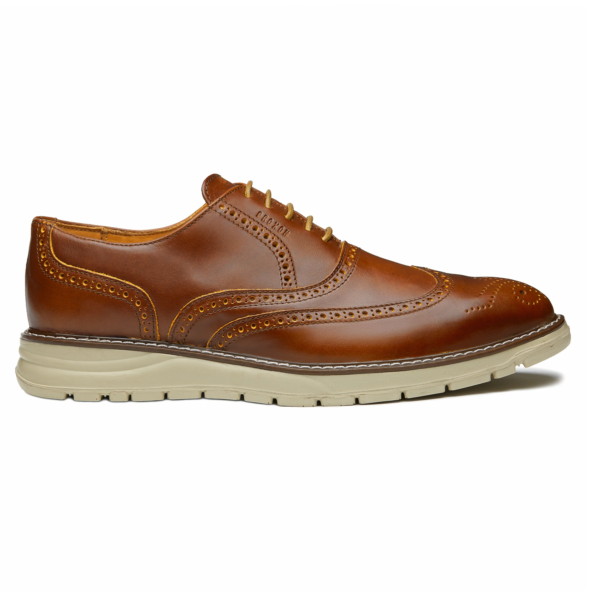STEEL TOE OXFORD SHOE VOLTA AMBER High-End Materials