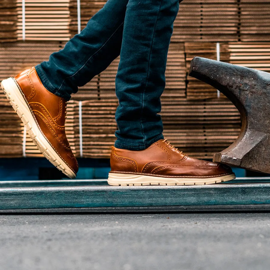Formal Look Work Style STEEL TOE OXFORD SHOE VOLTA AMBER