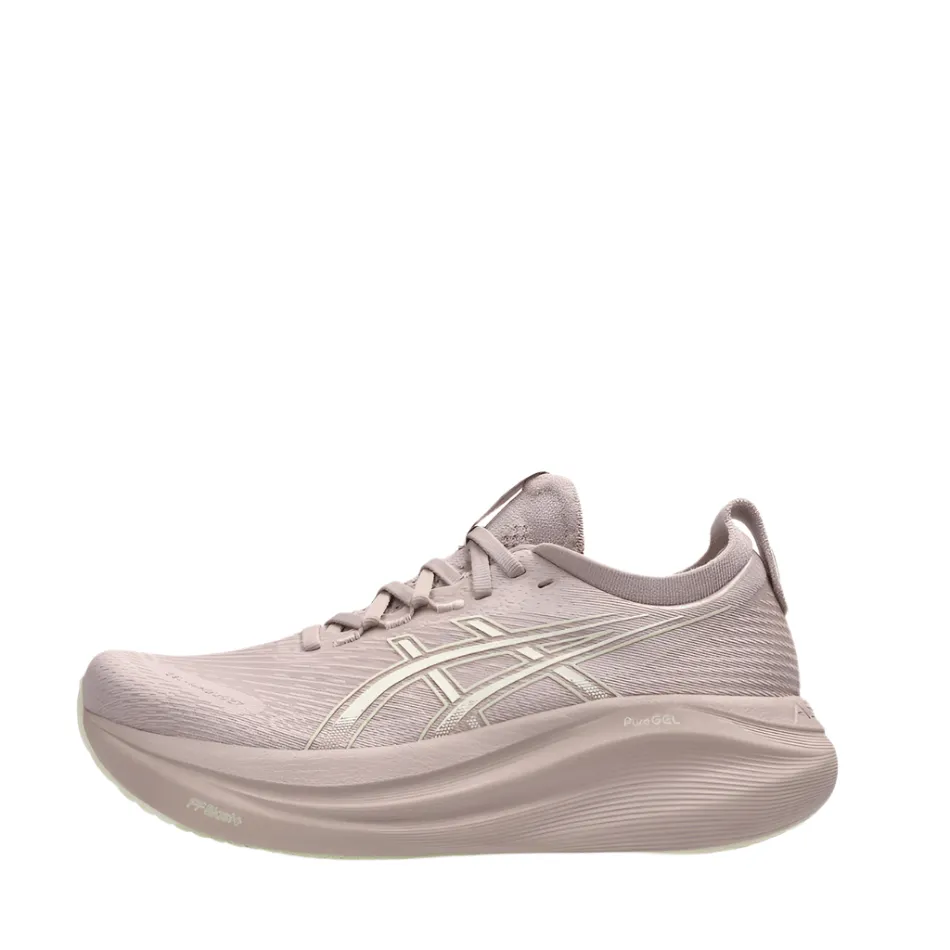 ASICS Women's GEL-NIMBUS 27 Running Shoes in Fawn/Birch AW25 Custom - made