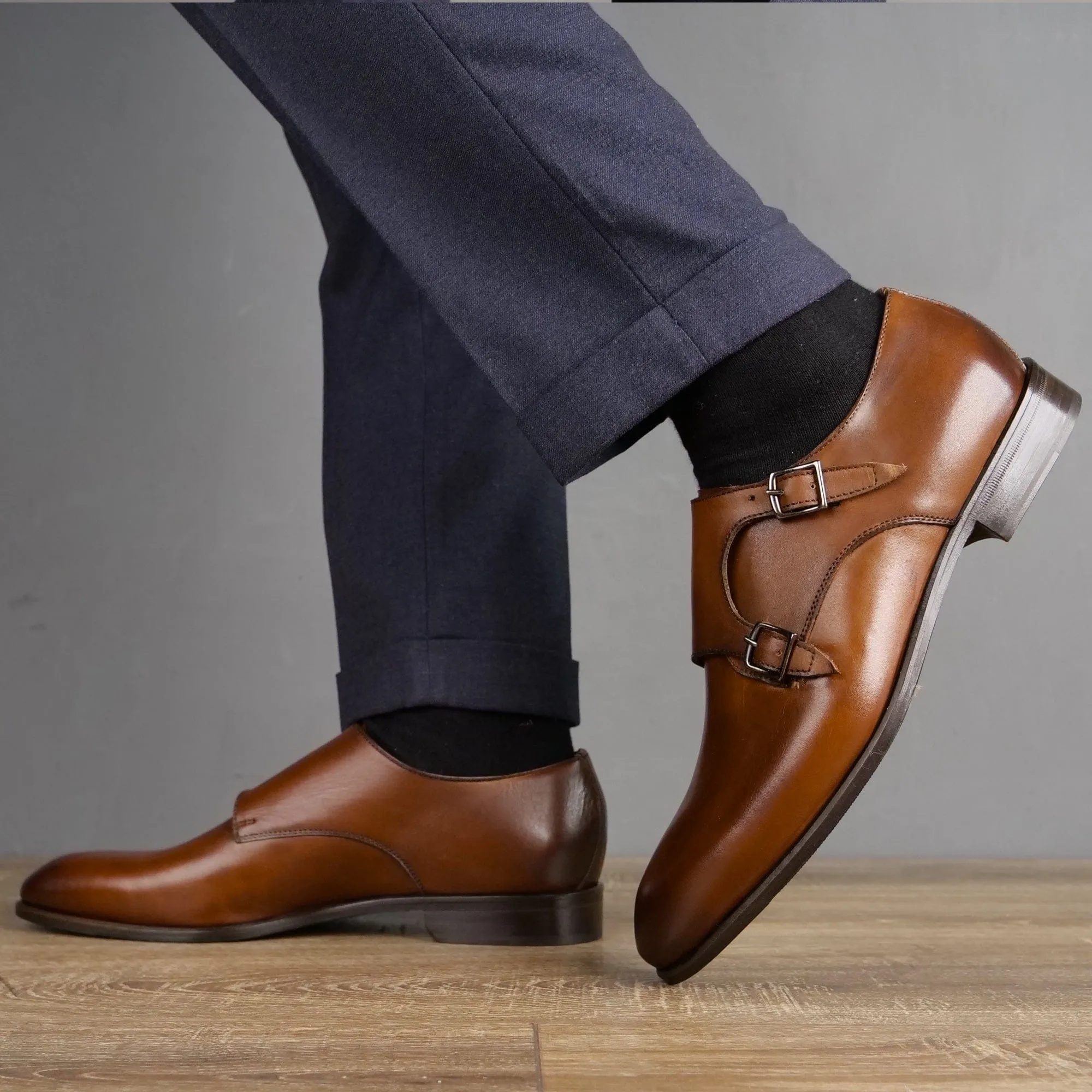 Destination Wedding Pad Comfort Ashcroft Monk Strap Tan