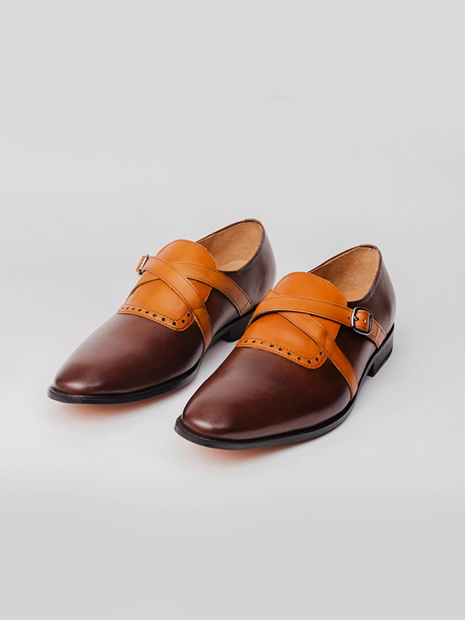 Job Interview Jayden Single  Monk-strap - Tan/Brown