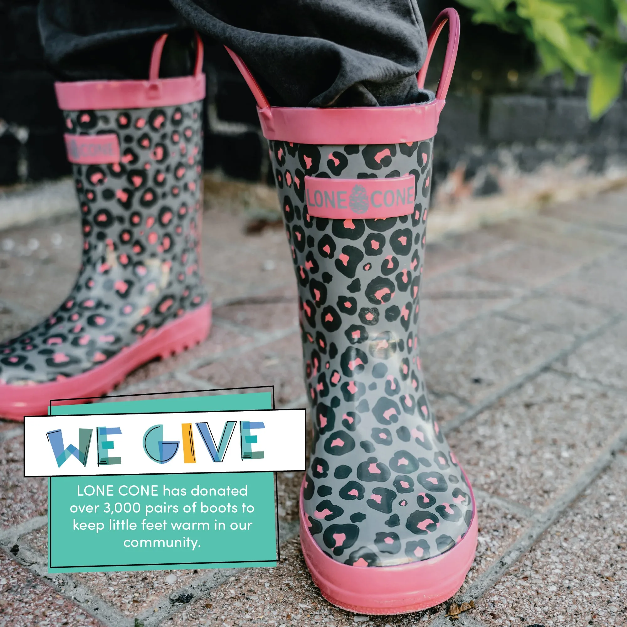 Chilly Day Comfort Ready for the Storm Leopard Shiny Rainboot