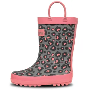 All Weather Protection Chic Design Leopard Shiny Rainboot