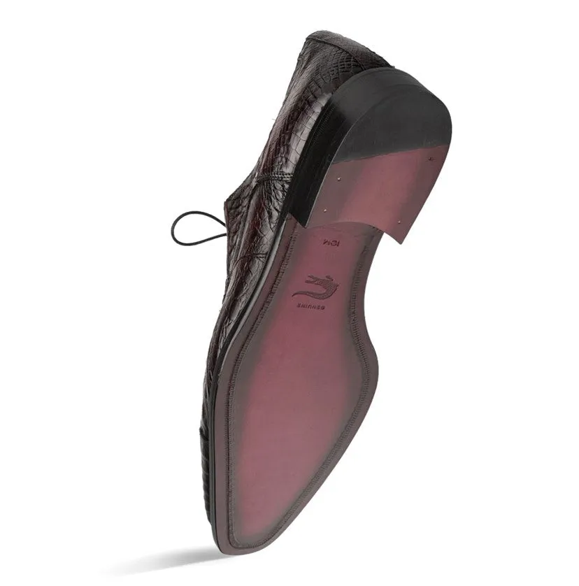 "Giovane" Crocodile Derby Burgundy Rapid pace