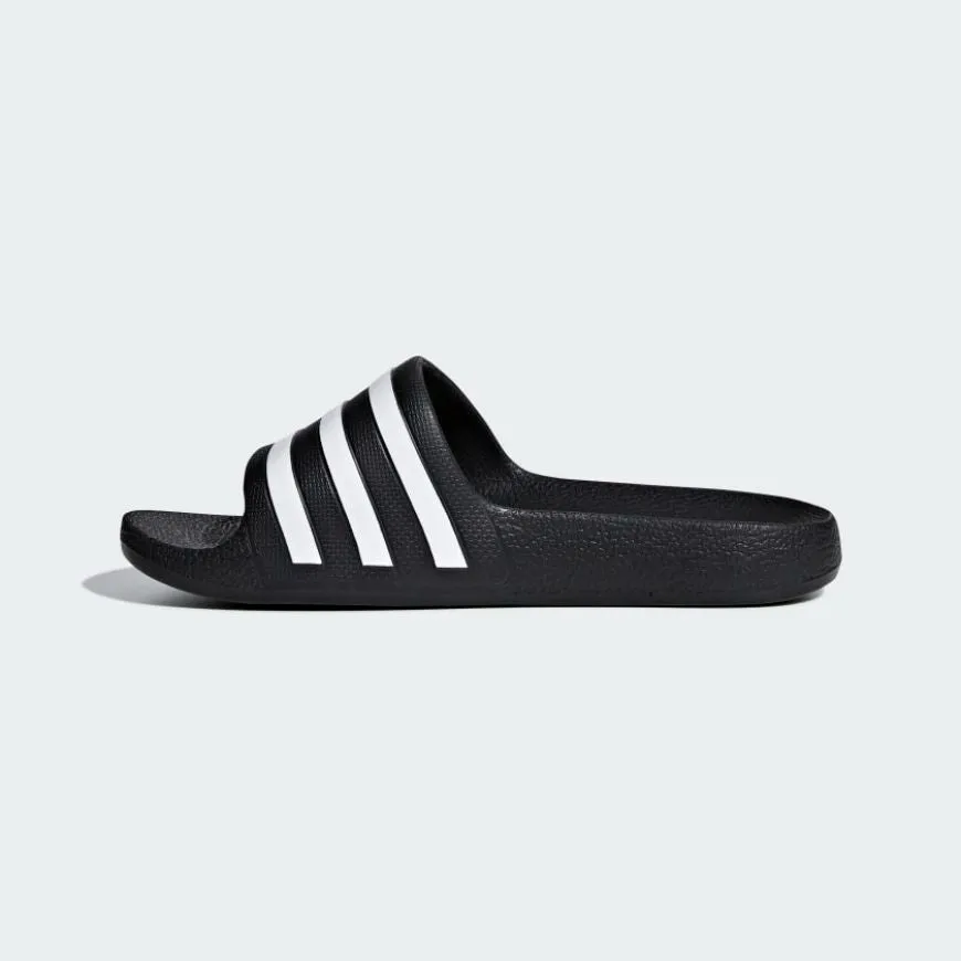 Adidas Adilette Aqua Ps/Gs-Boys Swim Slippers Black/White Ring Walk