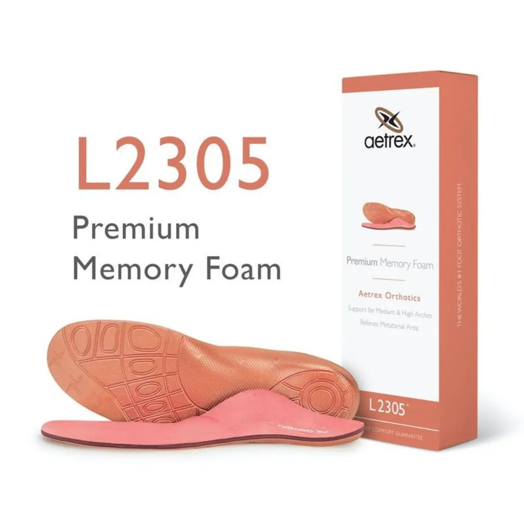 Weekend Casual aetrex L2305 Women's Lynco Premium Memory Foam Insole (Support For Medium & High Arches)