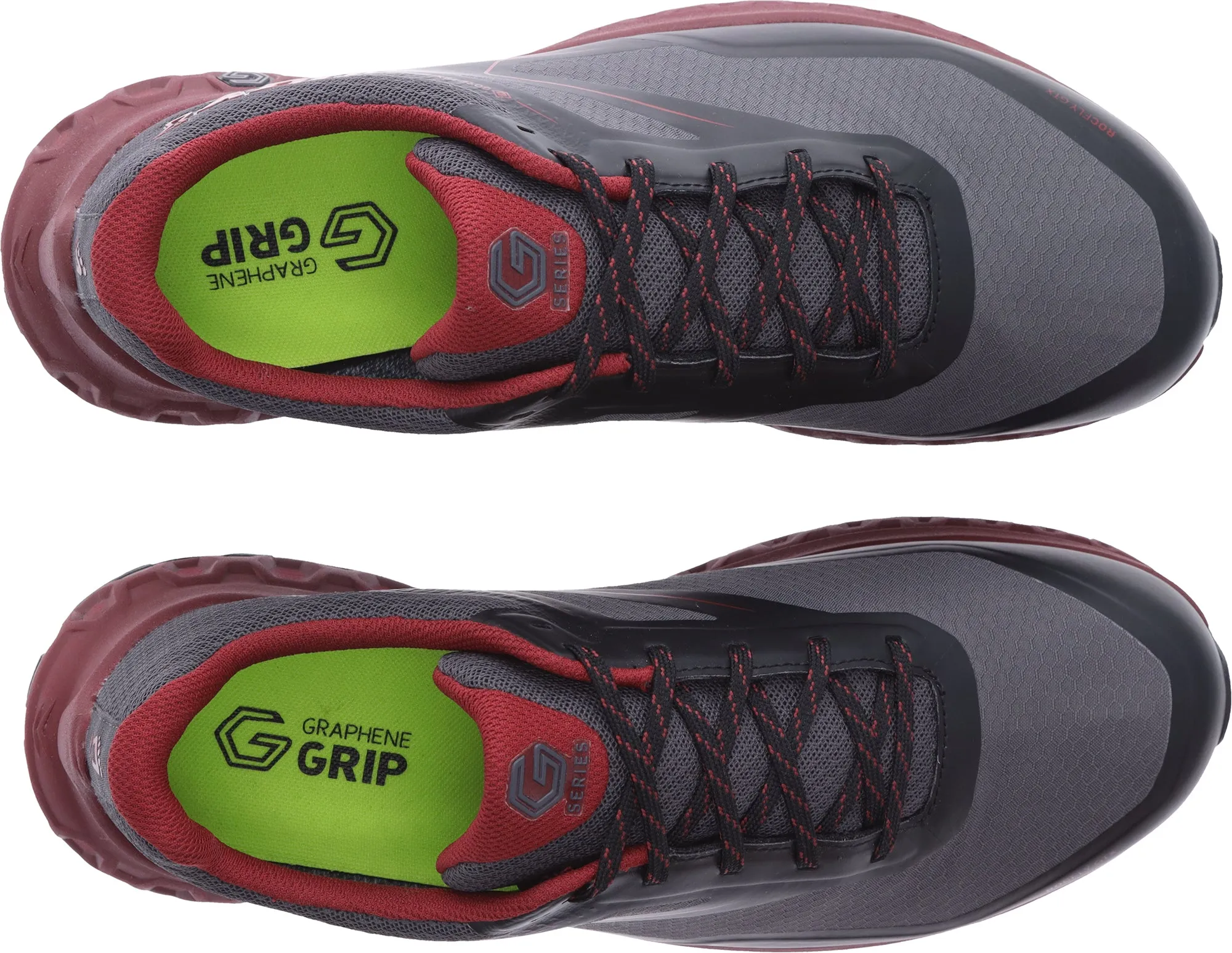 Foot Hugging Long Hike Inov8 RocFly G 350 GORE-TEX Mens Walking Shoes - Grey