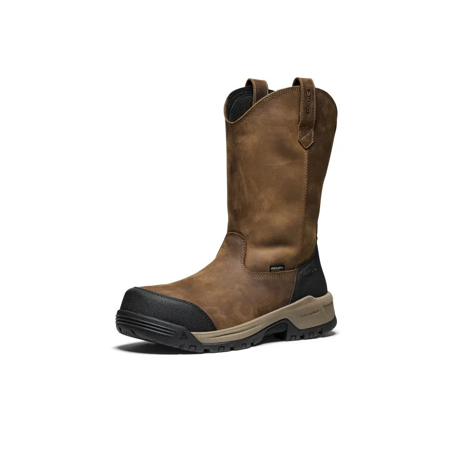 Men's Evanston Pull-On Waterproof Boot (Carbon Toe)  |  Bison/Black Swim Ready Galaxy Tone