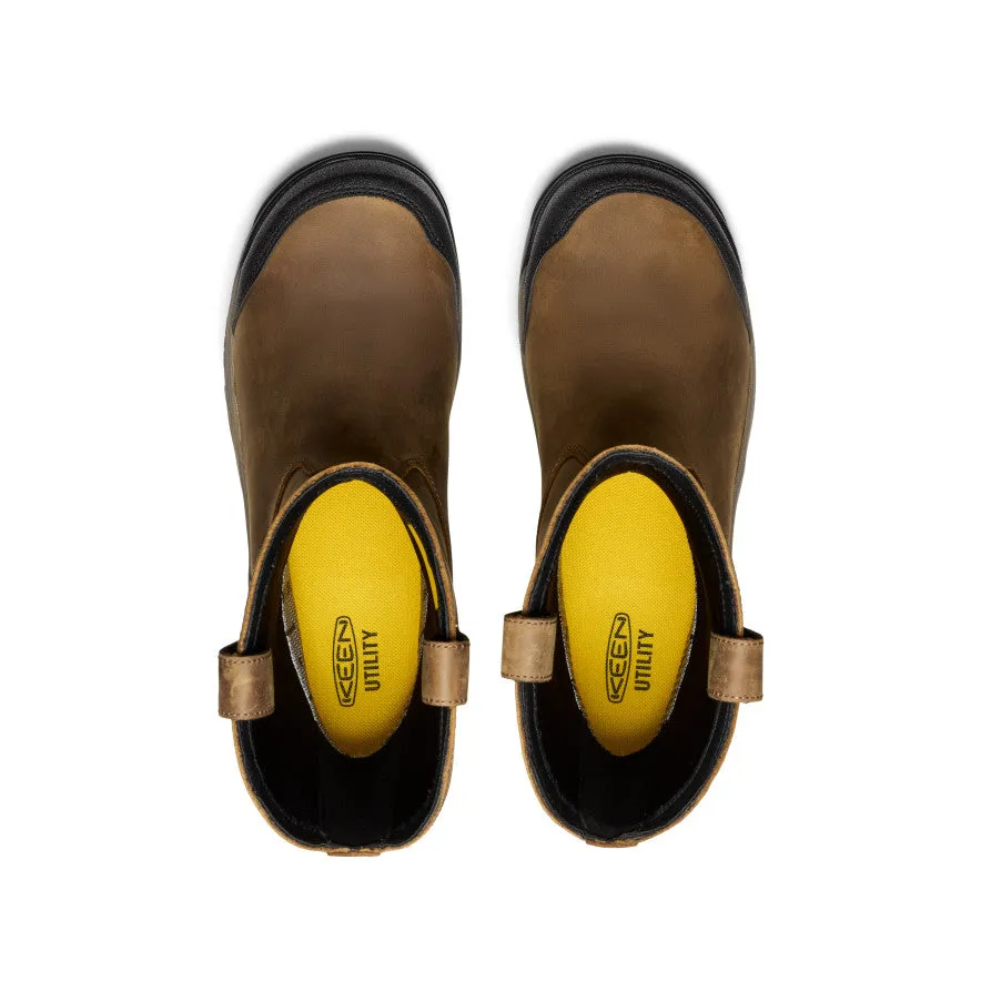 Men's Evanston Pull-On Waterproof Boot (Carbon Toe)  |  Bison/Black Event Mode Comfort Walk
