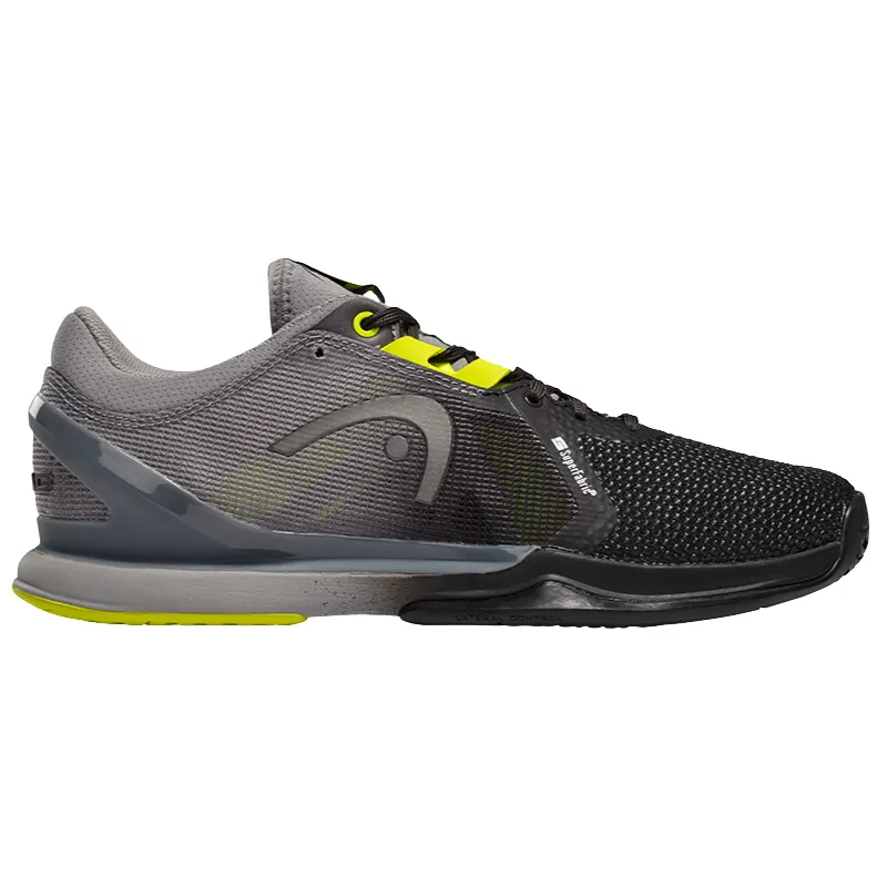 Head Sprint 3.0 SF Tennis Shoes - Black/Yellow Slim Shape