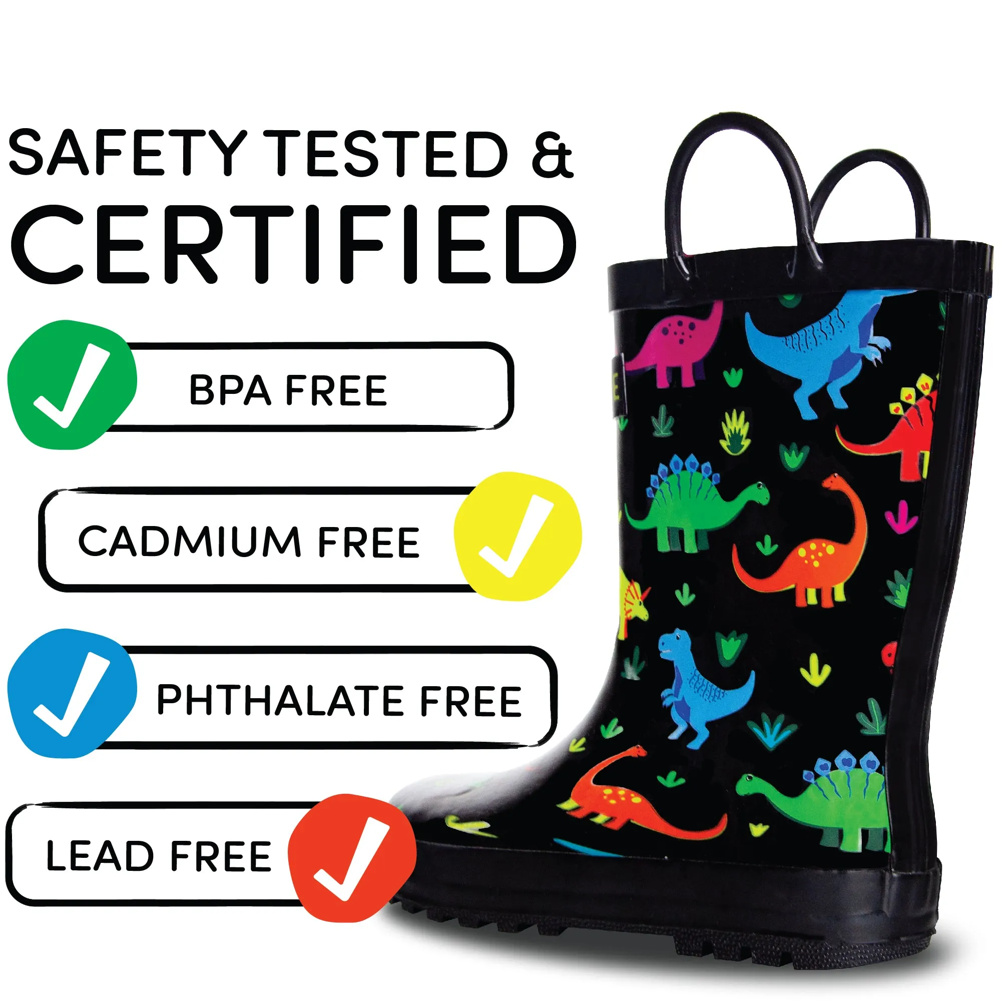 Practical Boots for All Fossil Friends Rain Boot