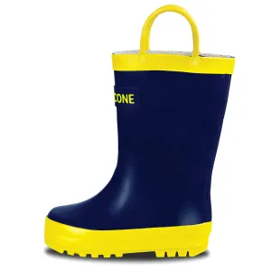 Heavy Storm Functional Walk Gear Navy Blue Rain Boot