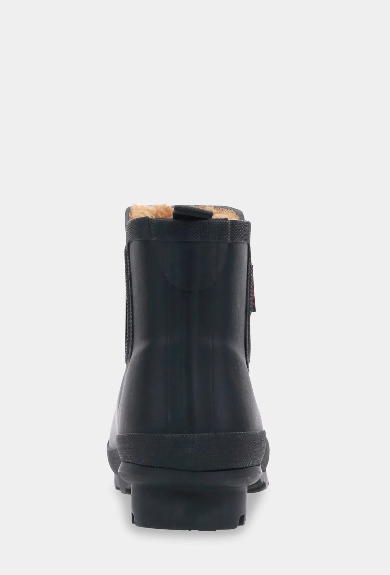 PLUSH CHELSEA RAIN BOOT- BLACK Quick Fit Gear Chilly Boot Comfort
