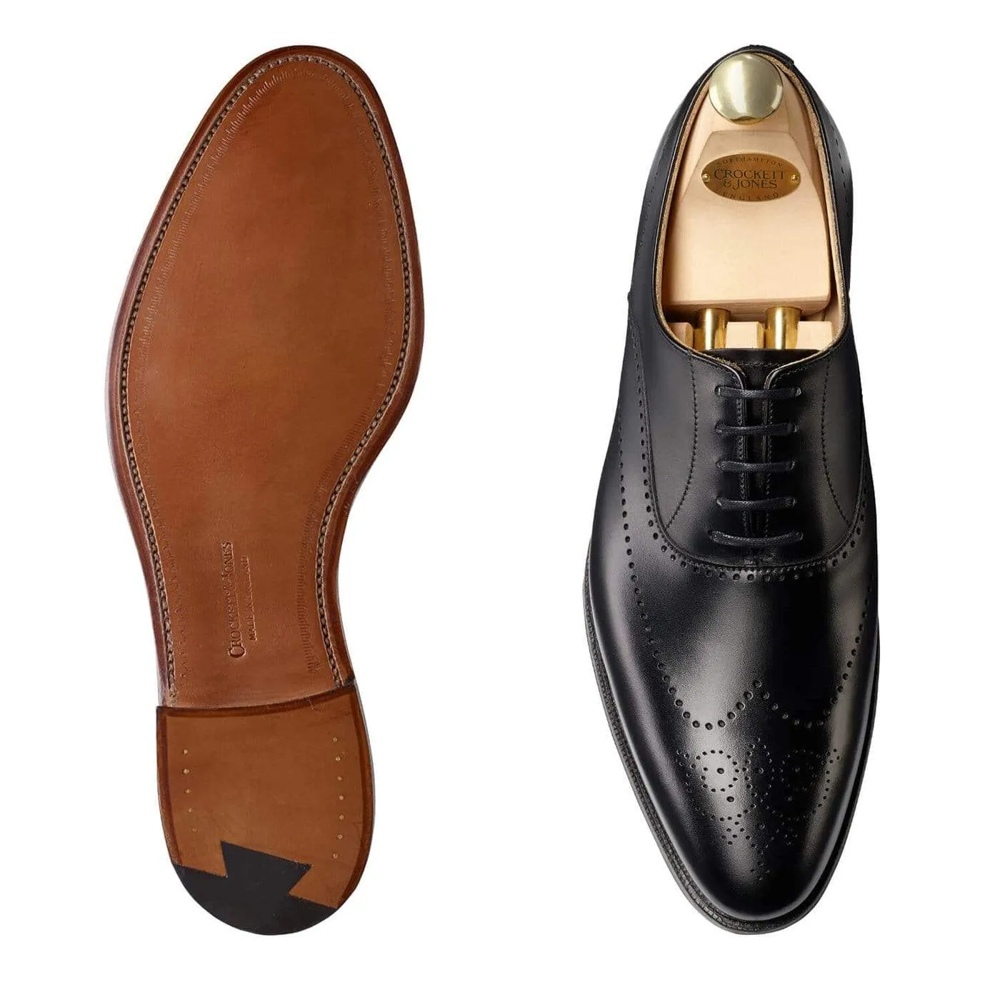 Weybridge Black Calf Trendy Look Shoes Sharp Comfort