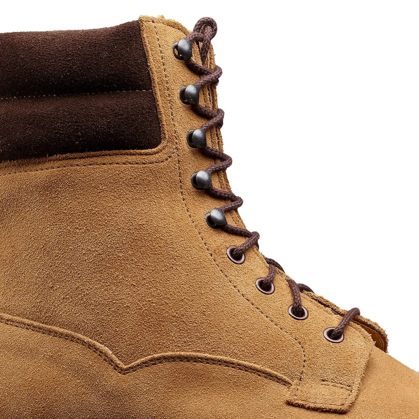 Ross Fawn Suede & Dark Brown Suede Collar Effortless Step Functional Leather