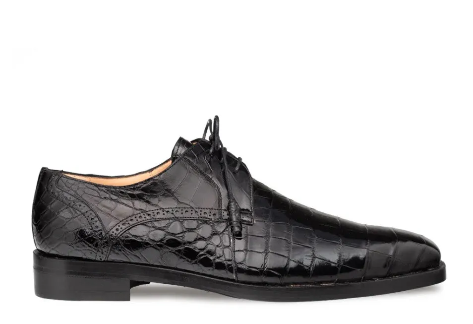 Style: "Dandy" Alligator Derby Forest Black Kind Step