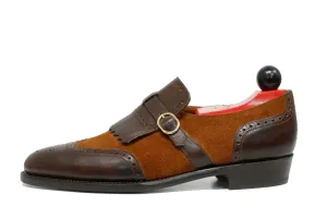 Soft Leather Bold Tone Camano MTO - Dark Mahogany Calf / Snuff Suede