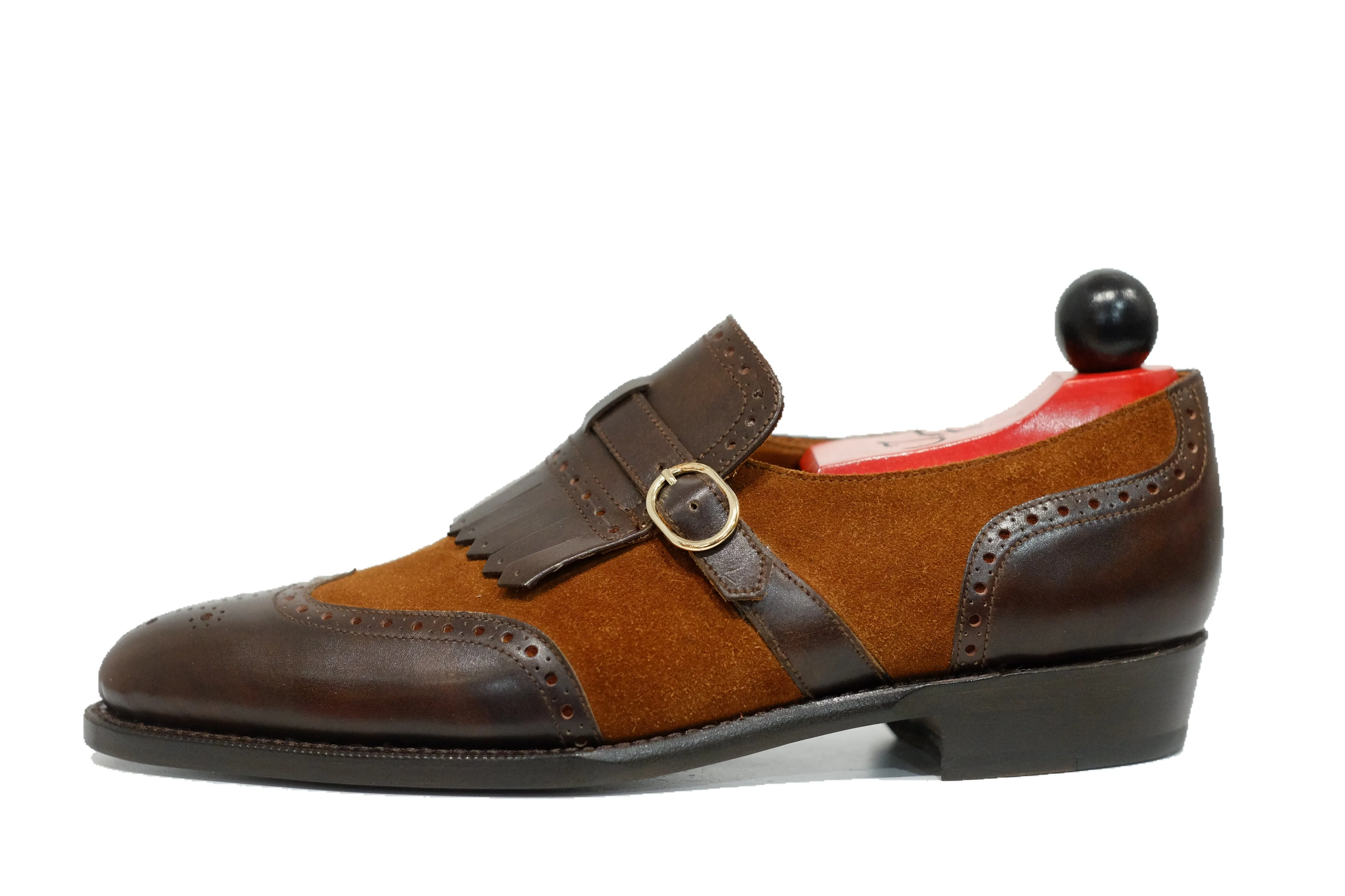 Soft Leather Bold Tone Camano MTO - Dark Mahogany Calf / Snuff Suede