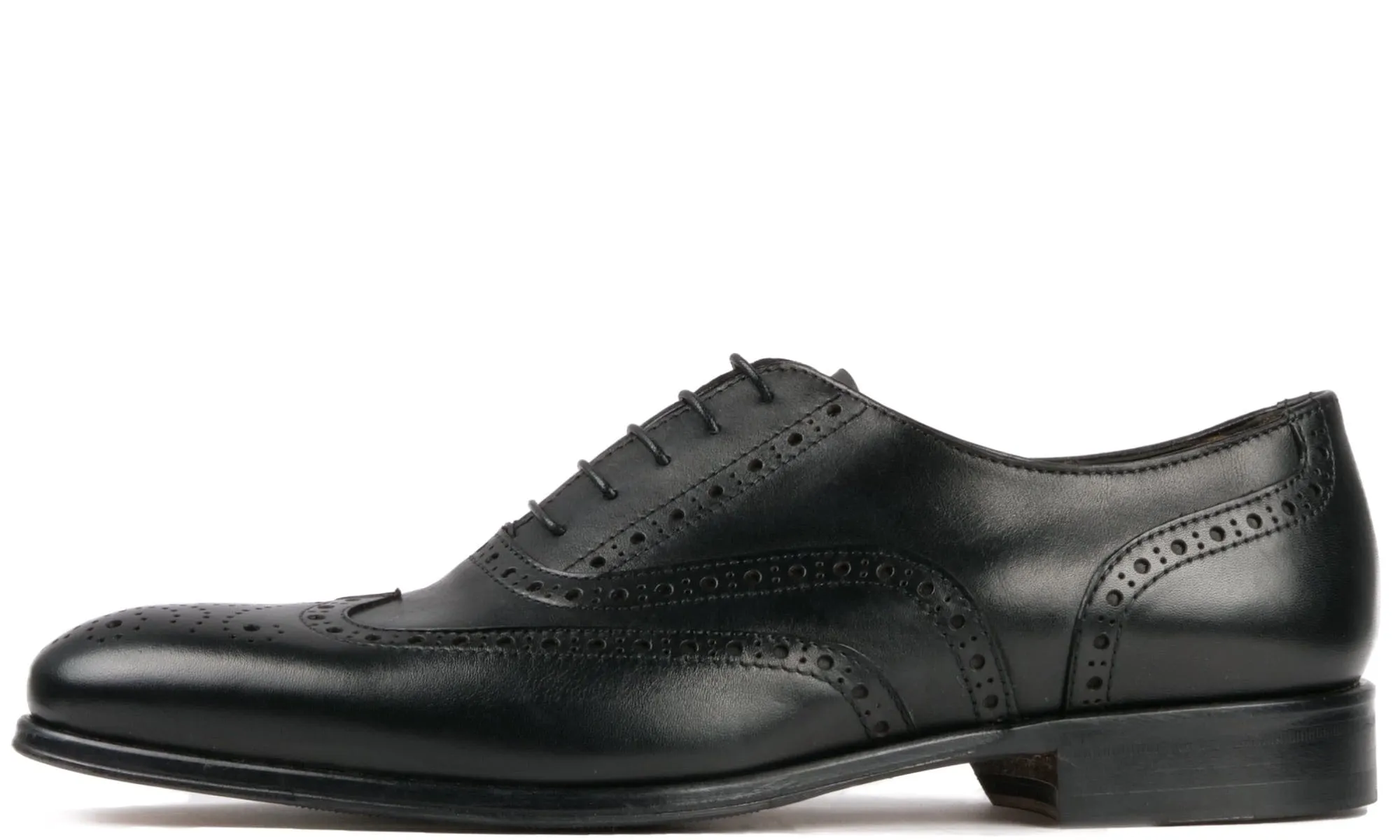 Comfortable Walk Cambridge Wingtip Oxford Brogue Black