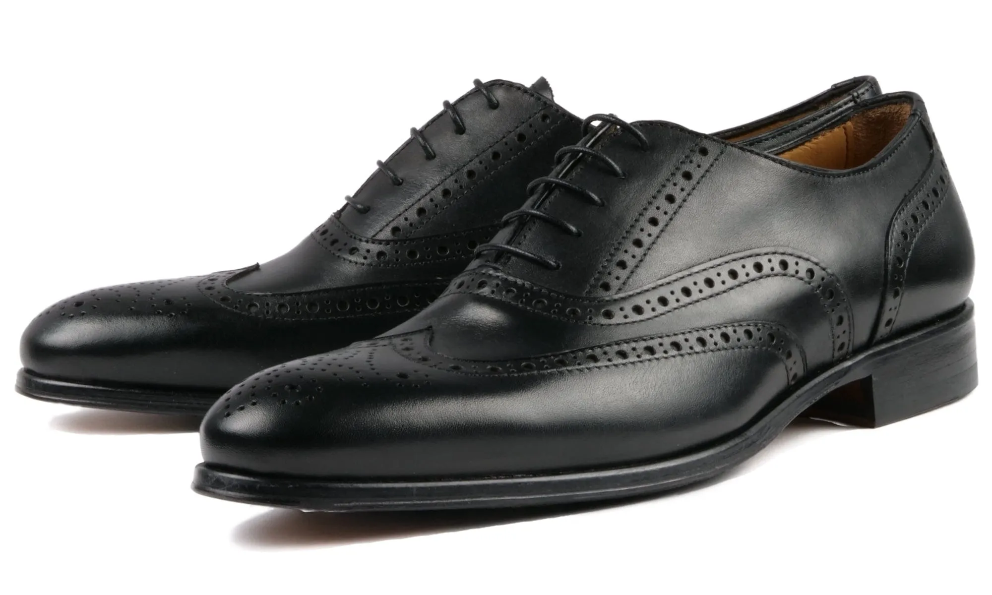 Cambridge Wingtip Oxford Brogue Black Everyday Support